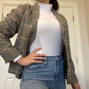 Houndstooth LL Bean blazer